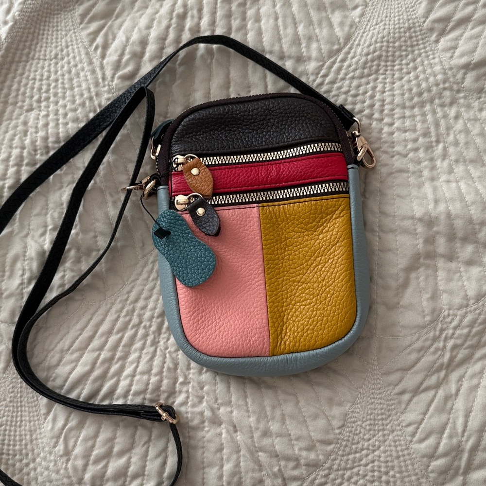 Vera Pelle Colorful Crossbody Bag